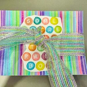 Set of 5 Handmade Colorful Inspirational Art Cards